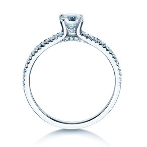 Verlovingsring Dynasty Petite in 18K witgoud met diamanten 0,85ct G/SI