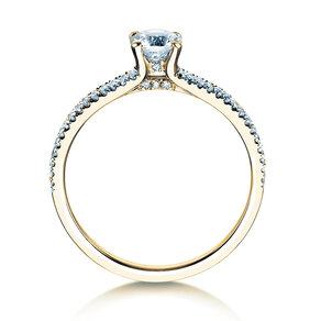 Verlovingsring Dynasty Petite in 18K geelgoud met diamanten 0,85ct G/SI