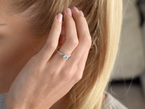 Verlovingsring Dynasty in 18K witgoud met diamanten 1,27ct G/SI