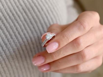 Verlovingsring Dynasty in 18K witgoud met diamanten 1,27ct G/SI
