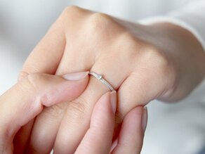 Verlovingsring Eternal Pavé in 14K witgoud met diamanten 0,21ct G/SI
