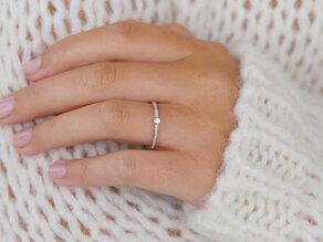 Verlovingsring Eternal Pavé in 14K witgoud met diamanten 0,21ct G/SI