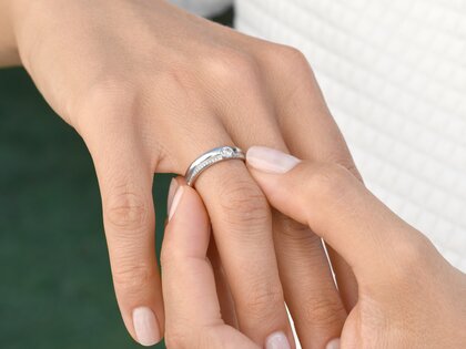 Verlovingsring Eternal Pavé in 18K witgoud met diamanten 0,35ct G/SI