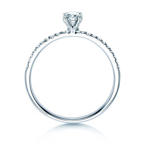 Verlovingsring Grace Petite in 18K witgoud met diamanten 0,43ct G/SI