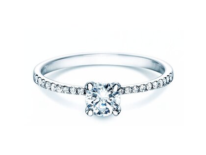 Verlovingsring Grace in 18K witgoud met diamanten 0,70ct G/SI