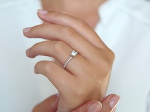 Verlovingsring Grace in 18K witgoud met diamanten 0,70ct G/SI