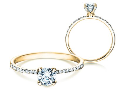 Verlovingsring Grace in 18K geelgoud met diamanten 0,70ct G/SI