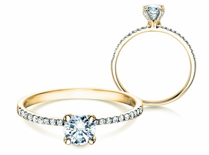Verlovingsring Grace in 18K geelgoud met diamanten 0,70ct G/SI