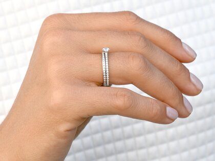 Verlovingsring Pure Diamond in 18K witgoud met diamanten 0,49ct G/SI