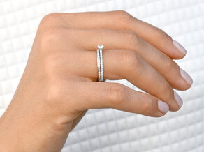 Verlovingsring Pure Diamond in 18K witgoud met diamanten 0,49ct G/SI