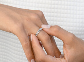 Verlovingsring Pure Diamond in 18K witgoud met diamanten 0,49ct G/SI