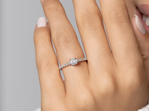 Verlovingsring Pure Diamond in 18K witgoud met diamanten 0,62ct G/SI