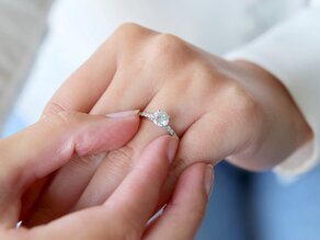 Verlovingsring Pure Diamond in 18K witgoud met diamanten 1,17ct G/SI