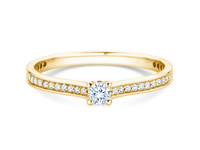 Verlovingsring Surprise Pavé in 9K geelgoud met diamanten 0,33ct G/SI