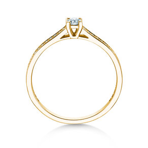 Verlovingsring Surprise Pavé in 9K geelgoud met diamanten 0,33ct G/SI