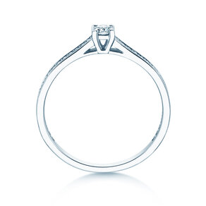 Verlovingsring Surprise Pavé in 9K witgoud met diamanten 0,33ct G/SI