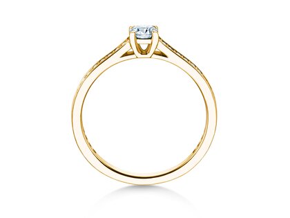 Verlovingsring Surprise Pavé in 9K geelgoud met diamanten 0,49ct G/SI