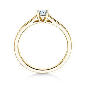 Verlovingsring Surprise Pavé in 9K geelgoud met diamanten 0,49ct G/SI