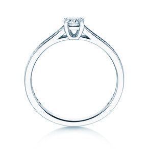 Verlovingsring Surprise Pavé in 9K witgoud met diamanten 0,49ct G/SI