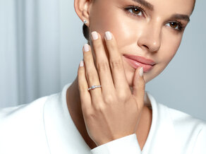 Verlovingsring Surprise Pavé in 9K geelgoud met diamanten 0,49ct G/SI