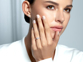 Verlovingsring Surprise Pavé in 9K witgoud met diamanten 0,71ct G/SI