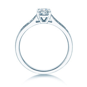 Verlovingsring Surprise Pavé in 9K witgoud met diamanten 0,71ct G/SI