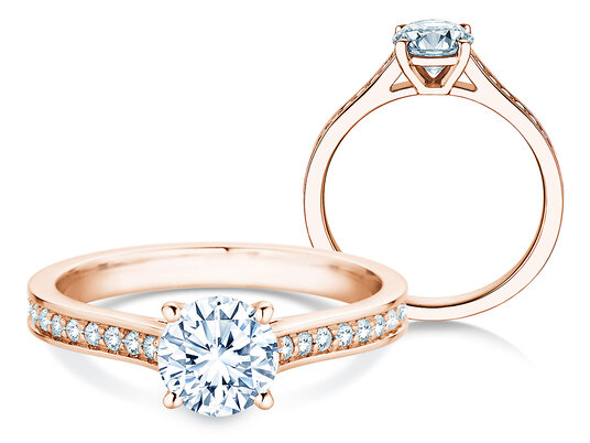 Verlovingsring Surprise Pavé in 9K witgoud met diamanten 1,28ct G/SI