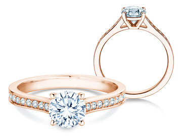 Verlovingsring Surprise Pavé in 9K witgoud met diamanten 1,28ct G/SI