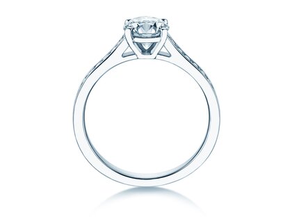 Verlovingsring Surprise Pavé in 9K witgoud met diamanten 1,28ct G/SI