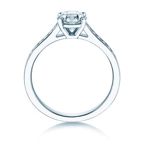 Verlovingsring Surprise Pavé in 9K witgoud met diamanten 1,28ct G/SI