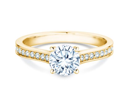 Verlovingsring Surprise Pavé in 9K geelgoud met diamanten 1,28ct G/SI