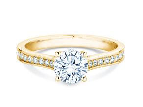 Verlovingsring Surprise Pavé in 9K geelgoud met diamanten 1,28ct G/SI