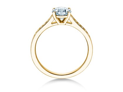Verlovingsring Surprise Pavé in 9K geelgoud met diamanten 1,28ct G/SI