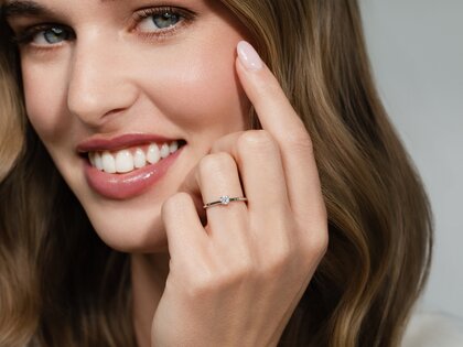 Verlovingsring Classic 4 in 9K roségoud met diamant 0,20ct H/SI