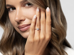 Verlovingsring Classic 4 in 14K witgoud met diamant 0,50ct H/SI