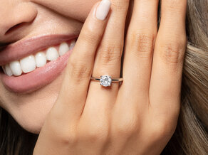 Verlovingsring Classic 4 in 14K geelgoud met diamant 0,75ct G/SI