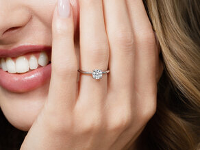 Verlovingsring Classic 4 in 14K geelgoud met diamant 0,75ct G/SI