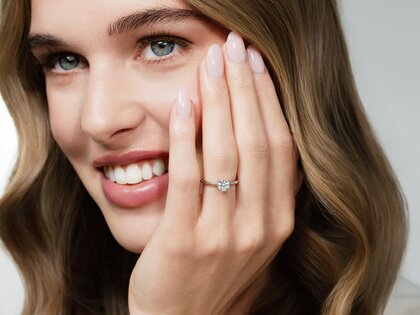 Verlovingsring Classic 4 in 14K geelgoud met diamant 0,75ct G/SI