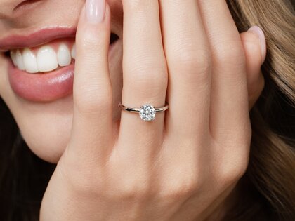 Verlovingsring Classic 4 in 14K geelgoud met diamant 1,00ct G/SI