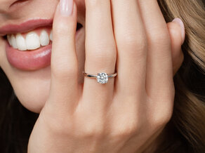 Verlovingsring Classic 4 in 14K geelgoud met diamant 1,00ct G/SI