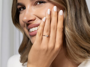 Verlovingsring Classic 4 in zilver 925/- met diamant 0,15ct H/SI