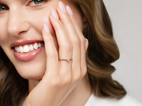 Verlovingsring Classic 6 in platina 950/- met diamant 0,05ct G/SI