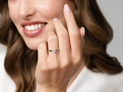 Verlovingsring Classic 6 in 14K roségoud met diamant 0,25ct G/SI