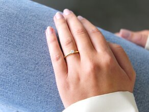 Verlovingsring Classic 6 in 18K geelgoud met diamant 0,25ct D/IF