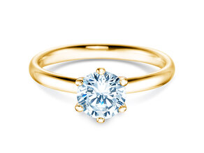 Verlovingsring Classic 6 in 14K geelgoud met Lab-grown diamant 1,00ct E/VS
