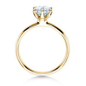 Verlovingsring Classic 6 in 14K geelgoud met Lab-grown diamant 1,00ct E/VS