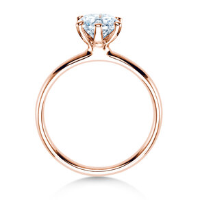 Verlovingsring Classic 6 in 18K roségoud met diamant 1,00ct G/VS