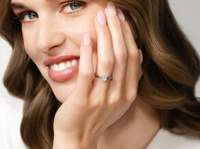 Verlovingsring Classic 6 in 14K witgoud met diamant 0,40ct G/SI