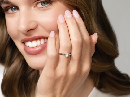 Verlovingsring Classic 6 in 9K geelgoud met diamant 0,60ct H/SI