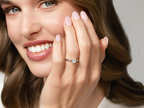 Verlovingsring Classic 6 in 9K geelgoud met diamant 0,60ct H/SI